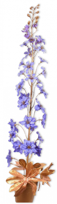 Plant Acryl Goud/lav  - 82cm Silk-ka Kunstplant Silk-ka-136638