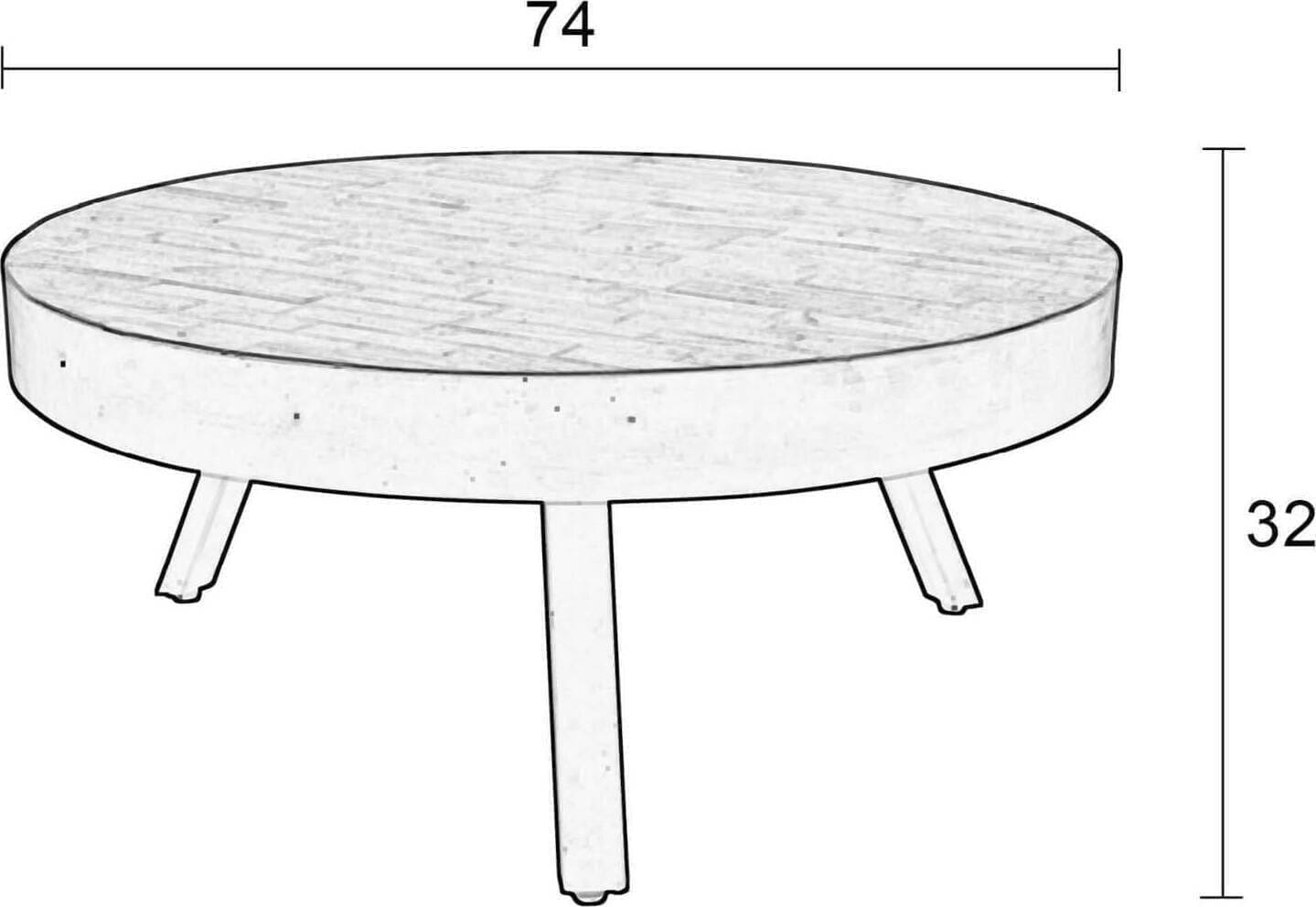 Salontafel Suri Large Black White Label Living ZVR2300260
