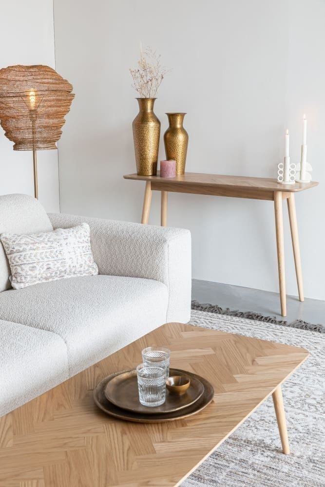Wandtafel Fabio 120x40 Natural White Label Living ZVR2600029