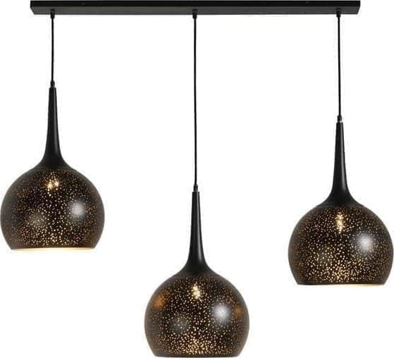 COCO maison Arjen hanglamp 3*E27 Zwart Lamp