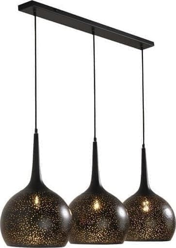COCO maison Arjen hanglamp 3*E27 Zwart Lamp