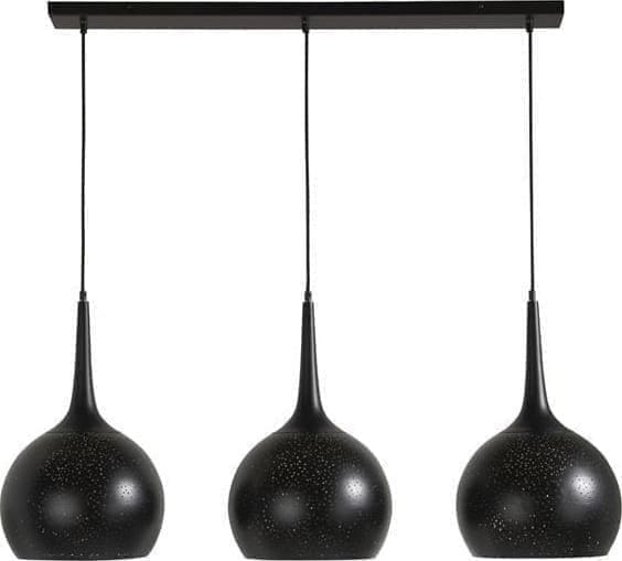 COCO maison Arjen hanglamp 3*E27 Zwart Lamp