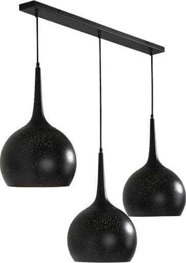 COCO maison Arjen hanglamp 3*E27 Zwart Lamp