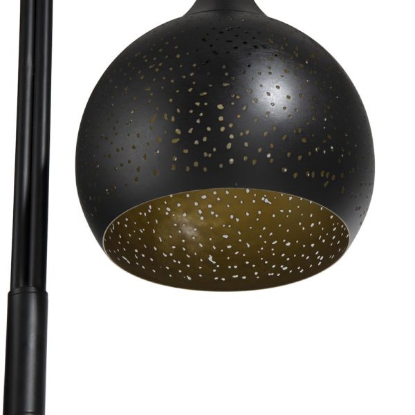 COCO maison Arjen vloerlamp 2xE27 Zwart Lamp