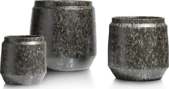 COCO maison Dalila pot H28cm - zwart Zwart Woonaccessoire