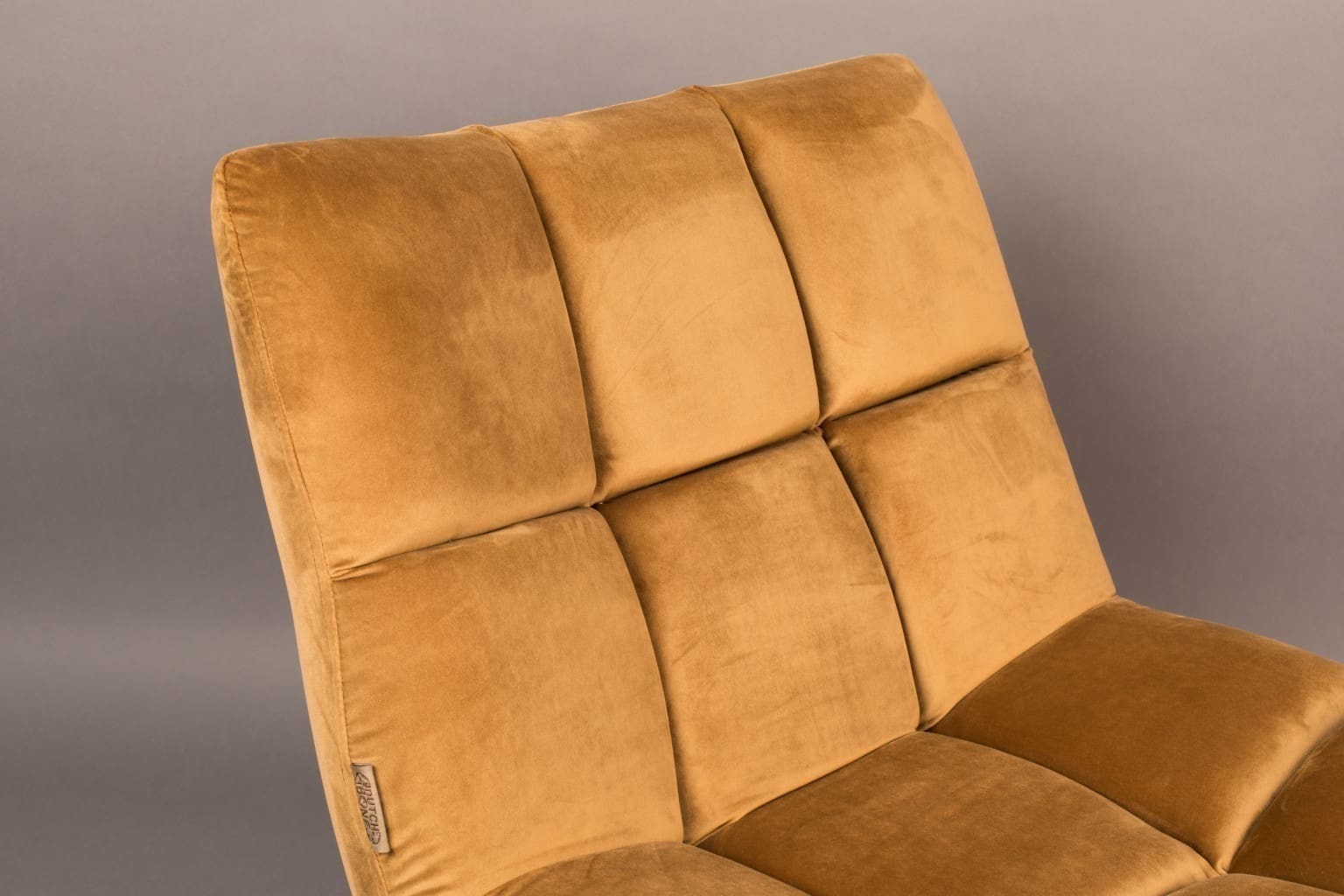Fauteuil Bar Velvet Golden Brown Dutchbone ZVR3100080