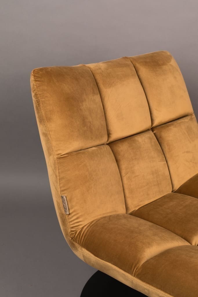 Fauteuil Bar Velvet Golden Brown Dutchbone ZVR3100080
