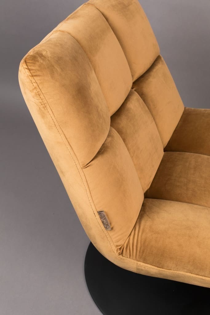 Fauteuil Bar Velvet Golden Brown Dutchbone ZVR3100080