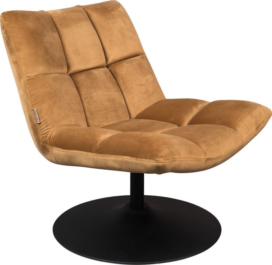 Fauteuil Bar Velvet Golden Brown Dutchbone  ZVR3100080