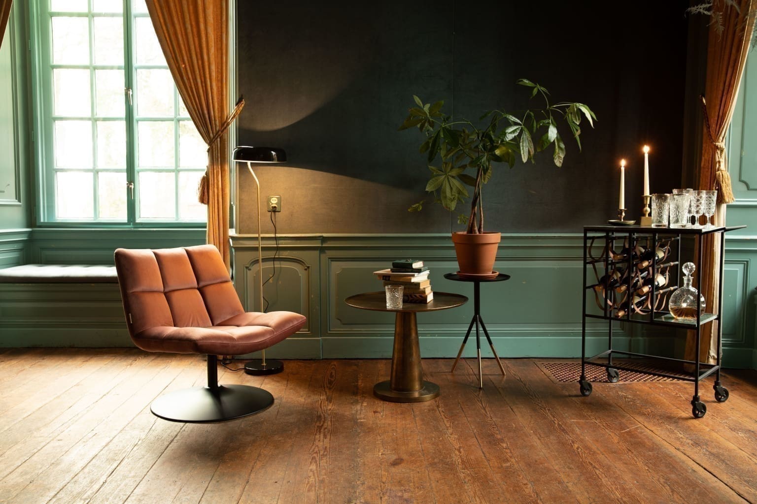 Fauteuil Bar Velvet Old Pink Dutchbone ZVR3100082