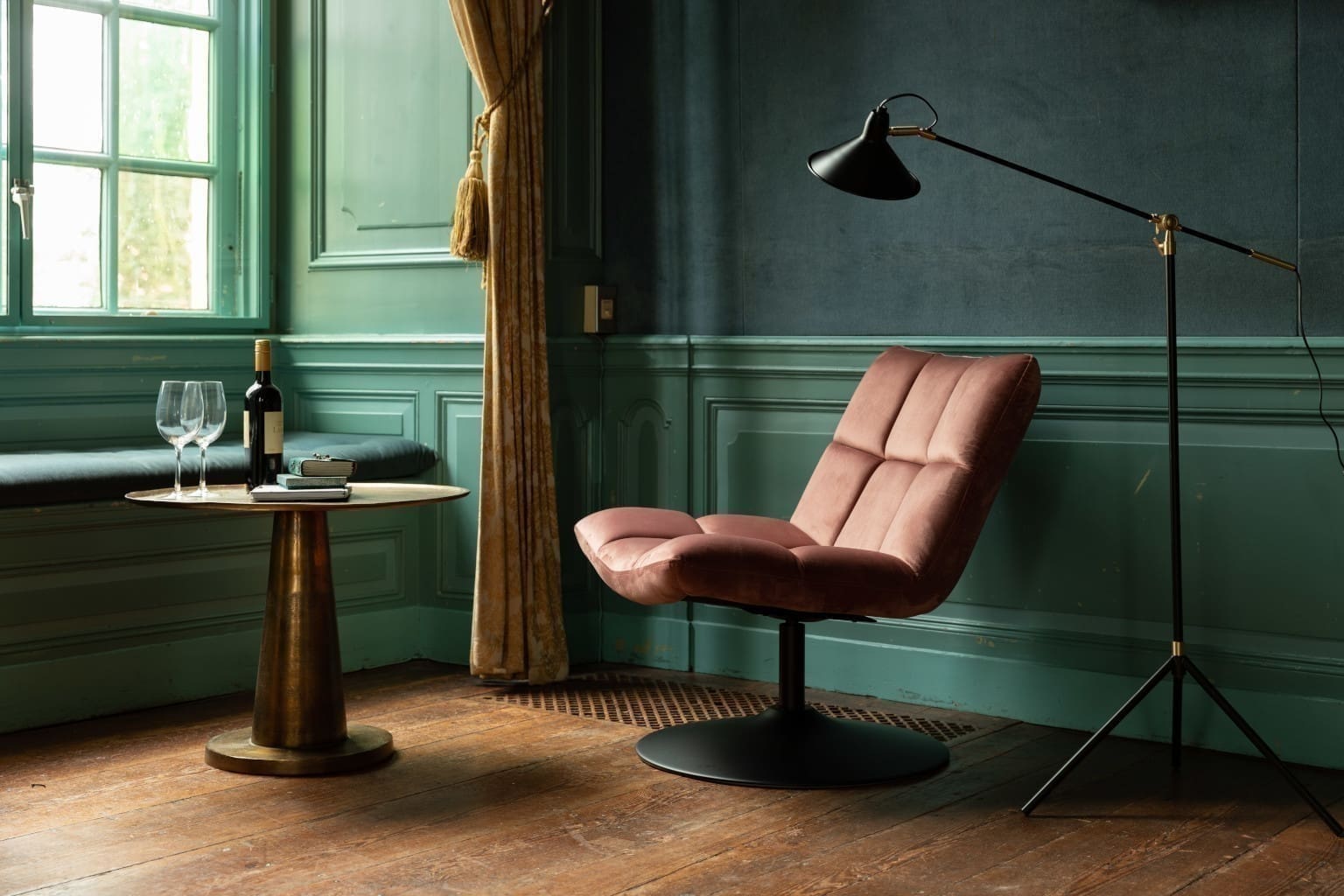 Fauteuil Bar Velvet Old Pink Dutchbone ZVR3100082