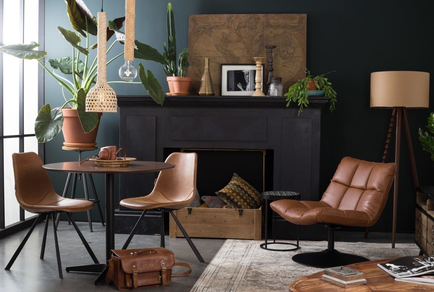 Fauteuil Bar Vintage Brown Dutchbone ZVR3100044