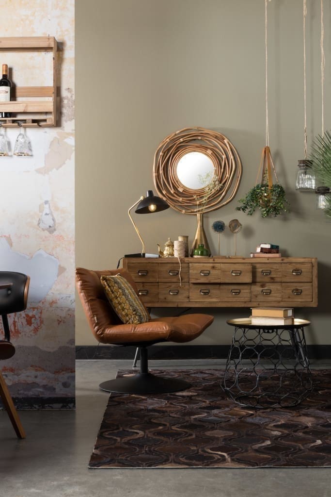 Fauteuil Bar Vintage Brown Dutchbone ZVR3100044