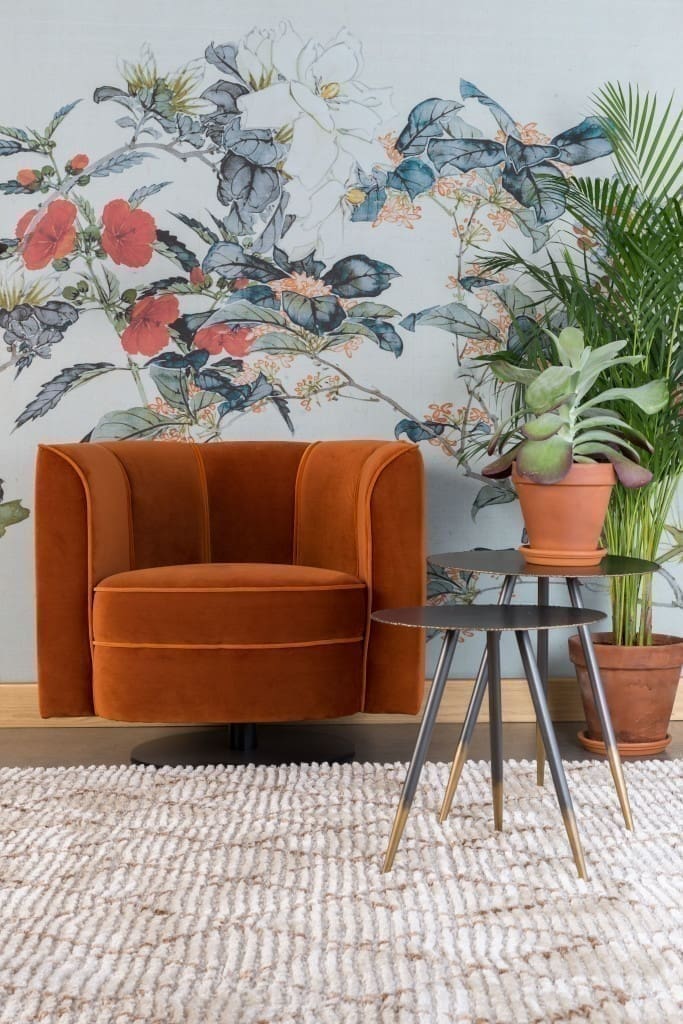 Fauteuil Flower Orange Dutchbone ZVR3100045