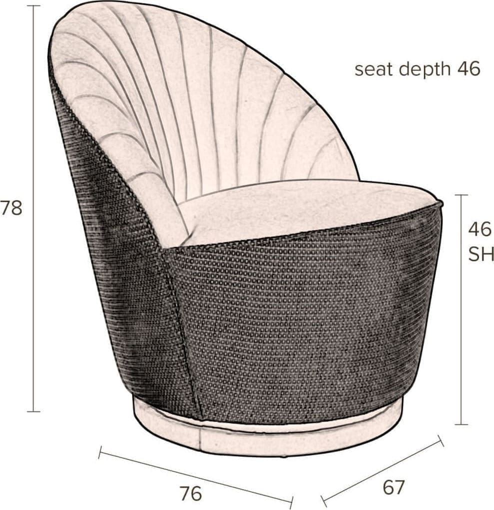 Fauteuil Madison Whiskey Dutchbone ZVR3100114