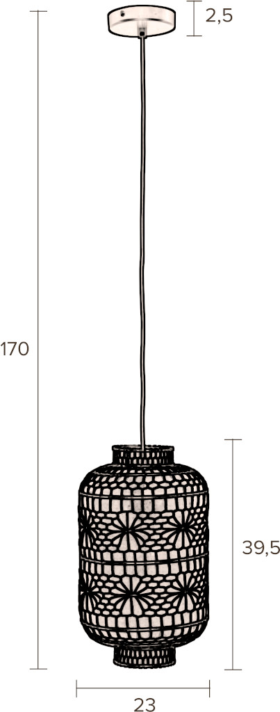 Hanglamp Ming Tall Dutchbone Hanglamp ZVR5300179
