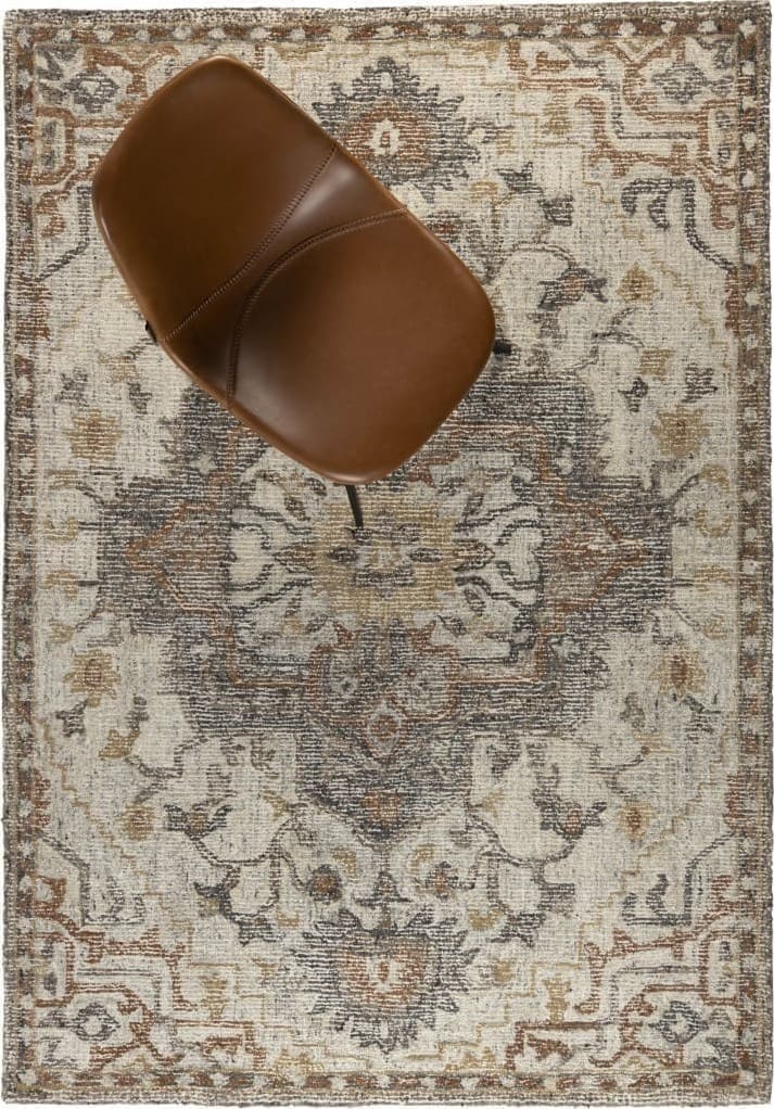 Vloerkleed Amori 160x230 Grey/brick Dutchbone ZVR6100071