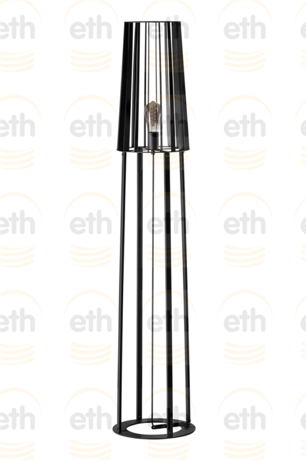 ETH Blackbird Vloerlamp 1xE27 Zwart H150cm ETH verlichting Vloerlamp 05-VL8395-30