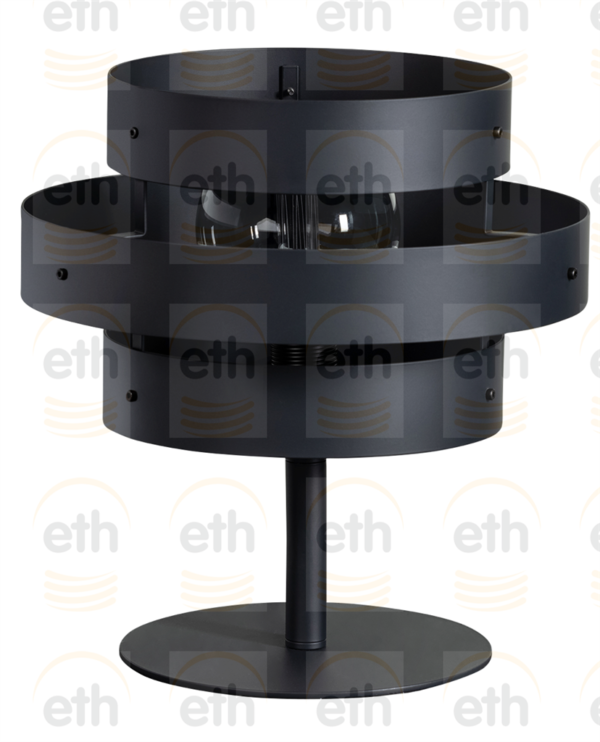 ETH Blagoon Tafellamp 3 Rings E27 D300xH350mm Antraciet ETH verlichting Tafellamp 05-TL3357-30