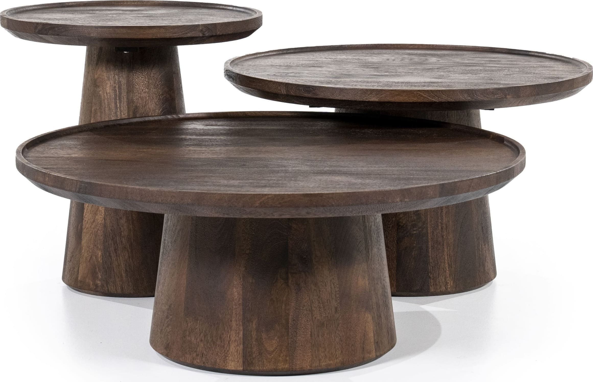 Bijzettafel Ron 46x49 - Bruin Eleonora Bijzettafel 95650