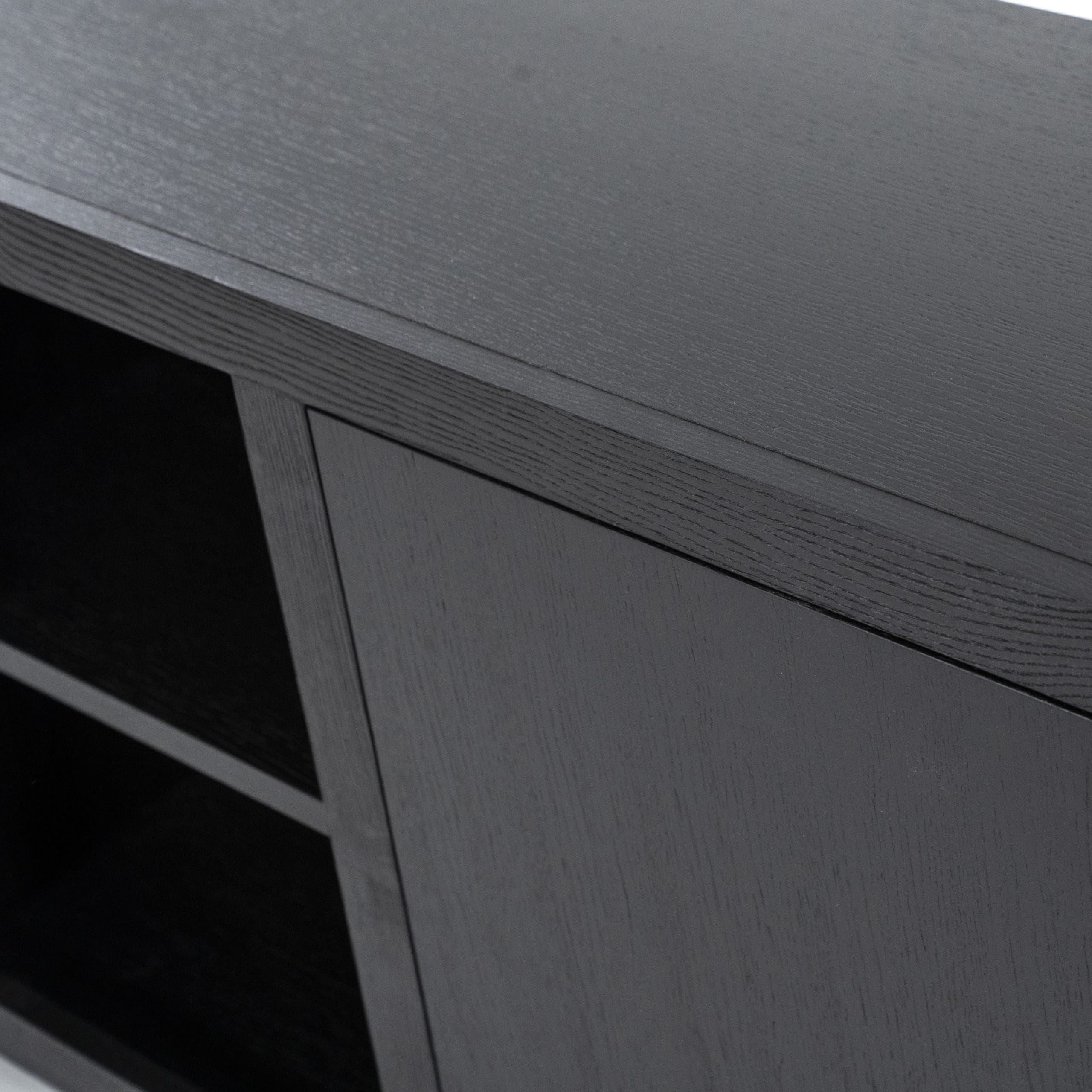 Dressoir Helsinki 200cm 2-drs. 2 Laden - Zwart Eleonora Dressoir 95722