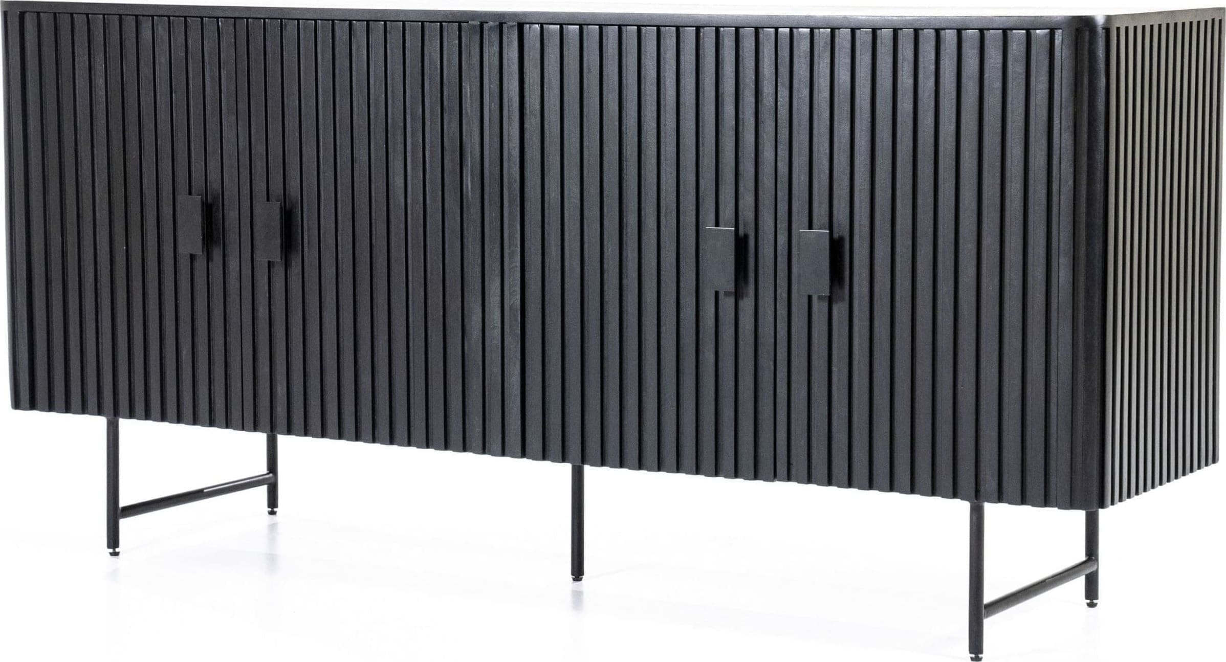 Dressoir Remi 4-drs. - Zwart Eleonora Dressoir 95663