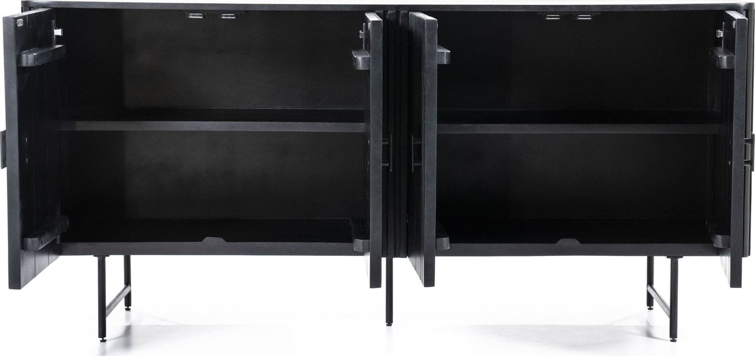 Dressoir Remi 4-drs. - Zwart Eleonora Dressoir 95663