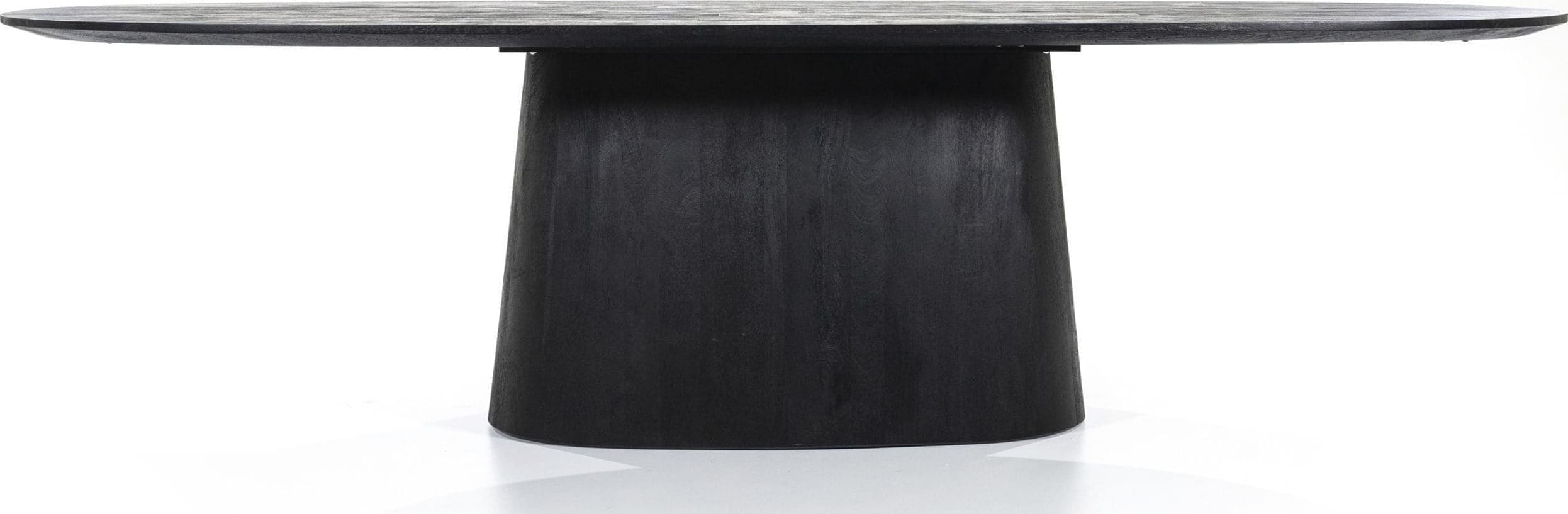 Eettafel Aron Ovaal 300x110 - Zwart Eleonora Eettafel 95673