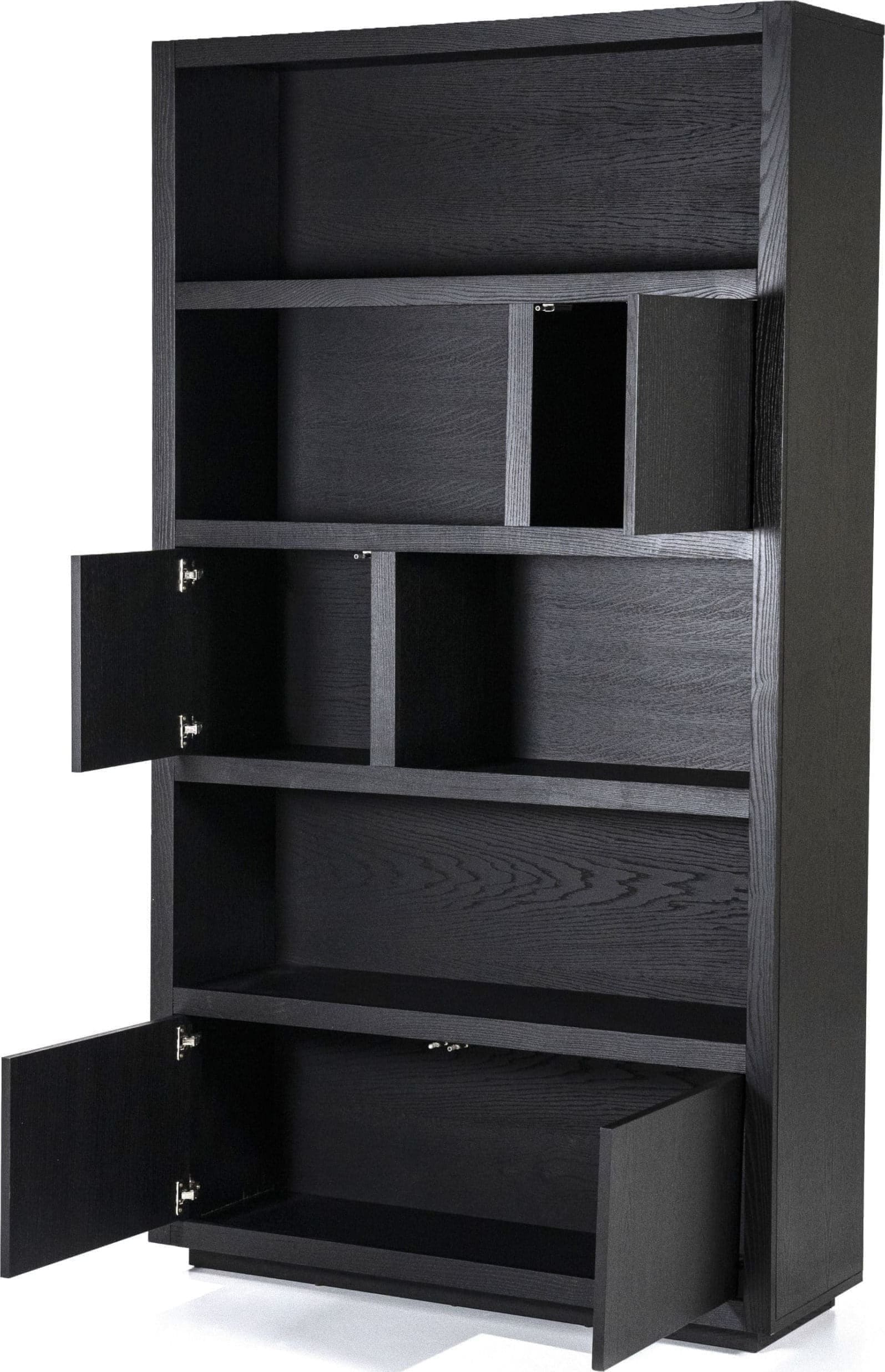 Kabinet Helsinki 120x220cm 4-drs. - Zwart Eleonora Kast 95724