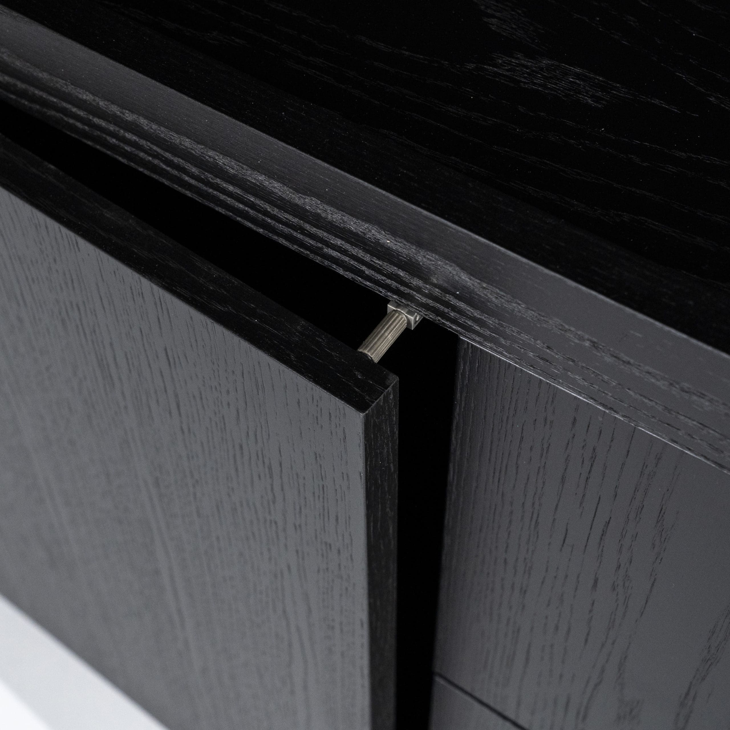 Kabinet Helsinki 200x220cm 2-delig 4-drs. 2 Laden - Zwart Eleonora Kast 95726