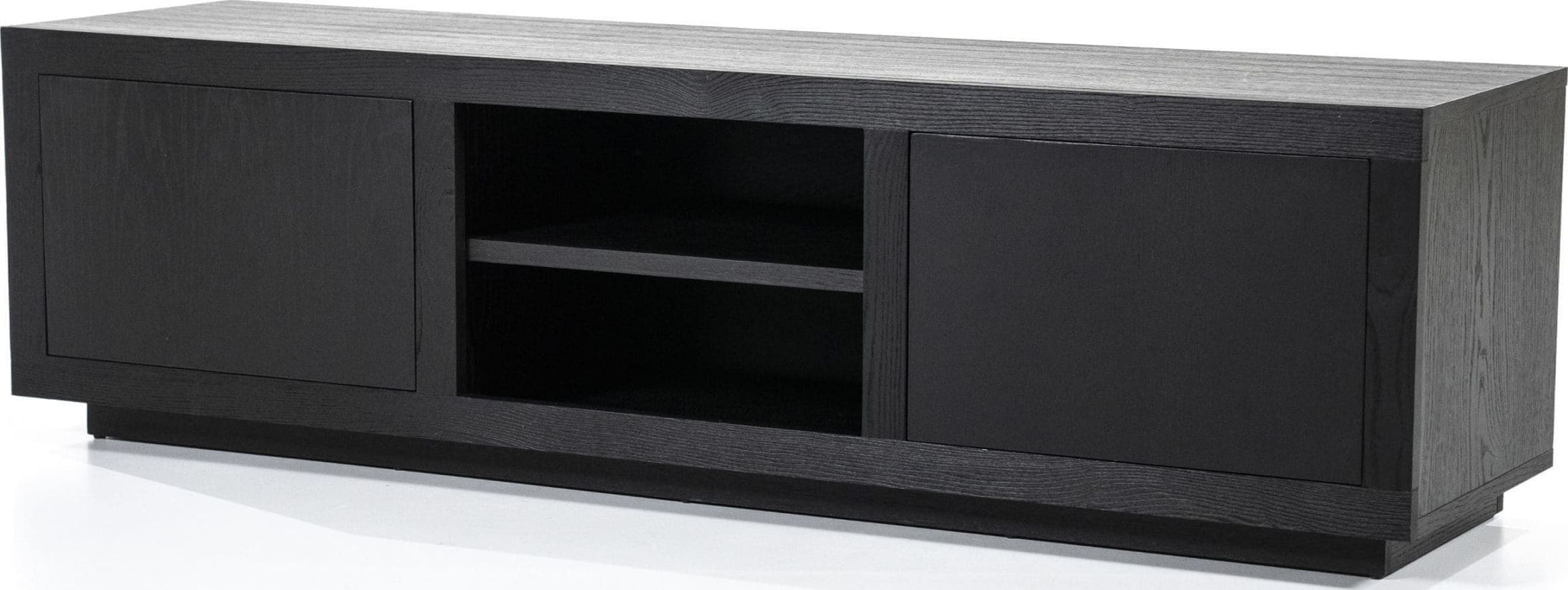 TV Meubel Helsinki 160 cm 2-drs. - Zwart Eleonora Tv-meubell|Tv-dressoir 95720