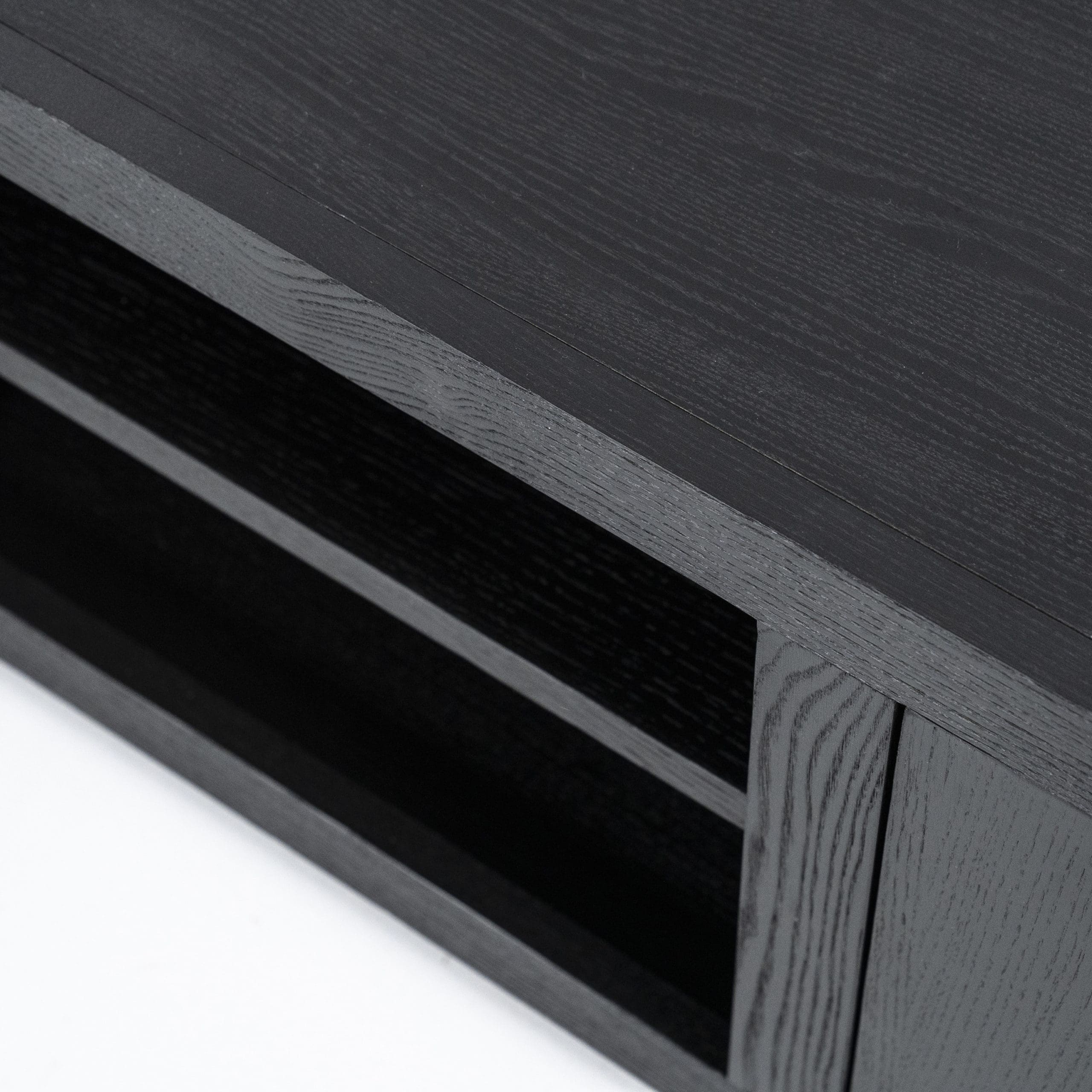 TV Meubel Helsinki 160 cm 2-drs. - Zwart Eleonora Tv-meubell|Tv-dressoir 95720