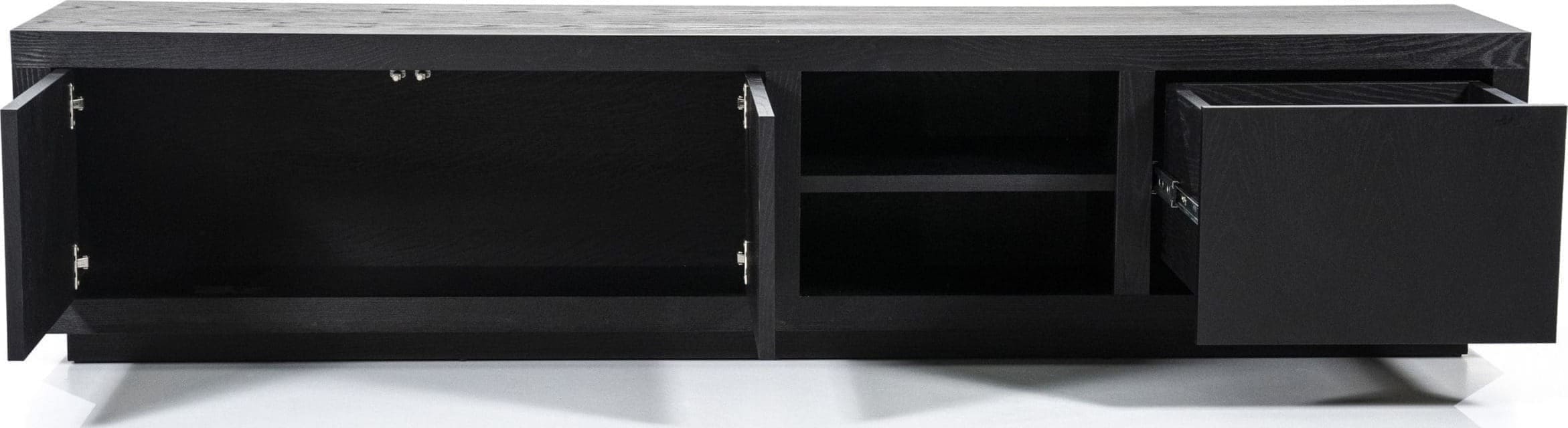 TV Meubel Helsinki 200 cm 2-drs. 1 Lade - Zwart Eleonora Tv-meubell|Tv-dressoir 95721