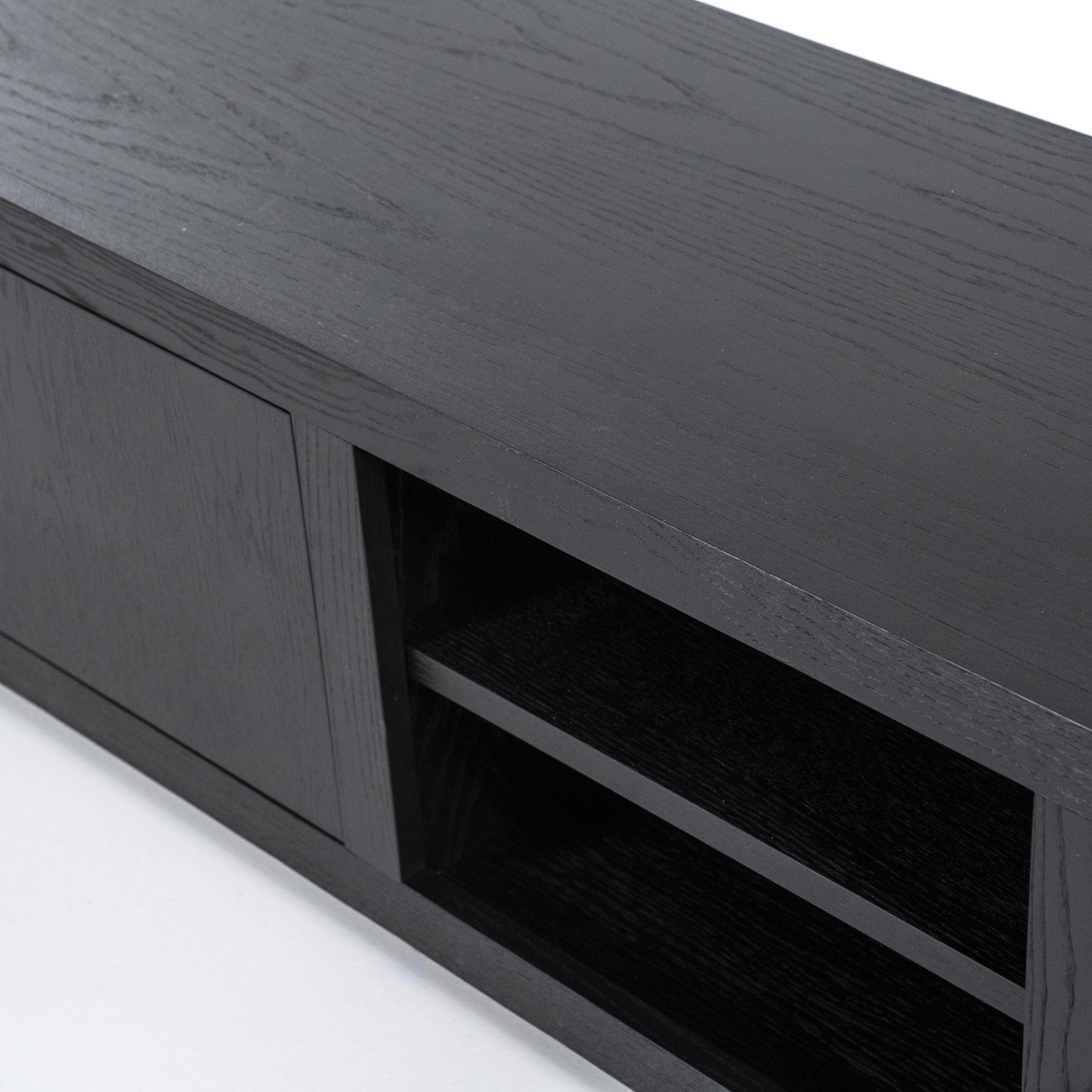 TV Meubel Helsinki 200 cm 2-drs. 1 Lade - Zwart Eleonora Tv-meubell|Tv-dressoir 95721