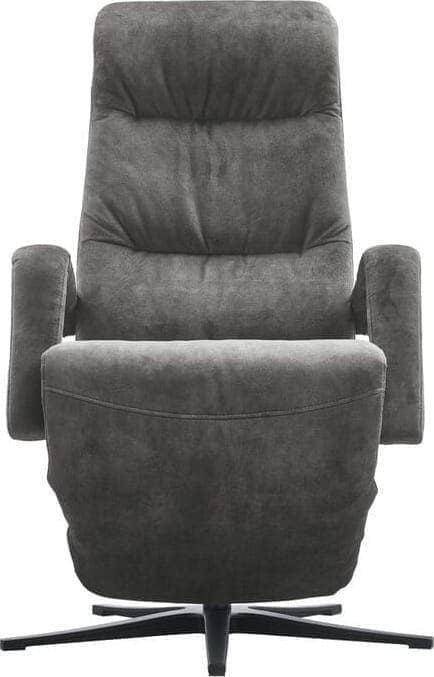 INHOUSE Relaxfauteuil Lontia antraciet Velvet Antraciet Fauteuil