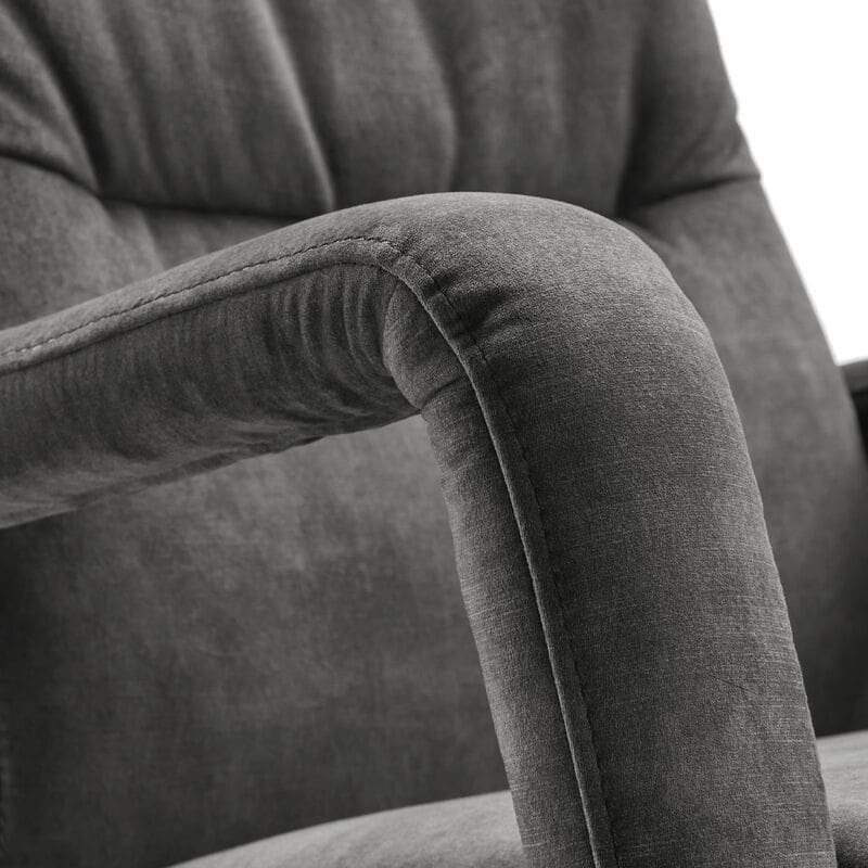 INHOUSE Relaxfauteuil Lontia antraciet Velvet Antraciet Fauteuil