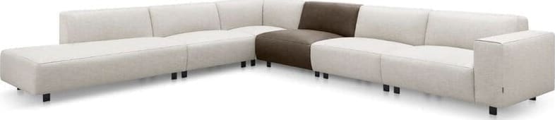 Baenks Brentwood hoekbank Bruin|Naturel