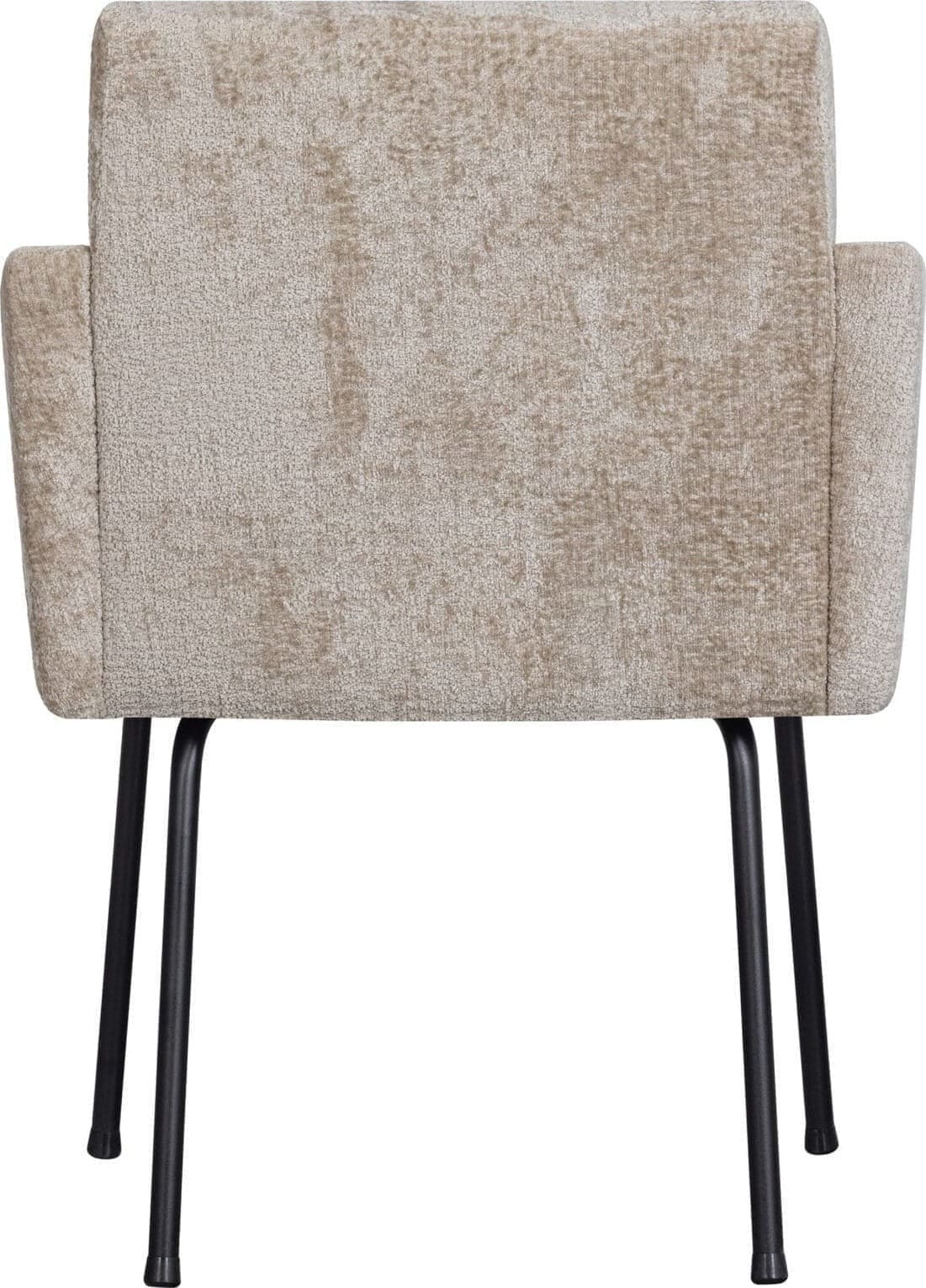 BePureHome Mount Eetkamerstoel Met Armleuning Grof Geweven Stof Naturel Naturel Eetkamerstoel