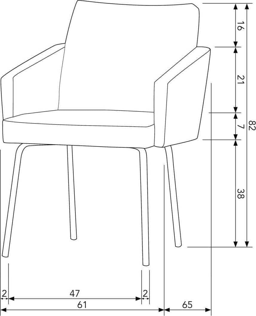 BePureHome Mount Eetkamerstoel Met Armleuning Grof Geweven Stof Naturel Naturel Eetkamerstoel