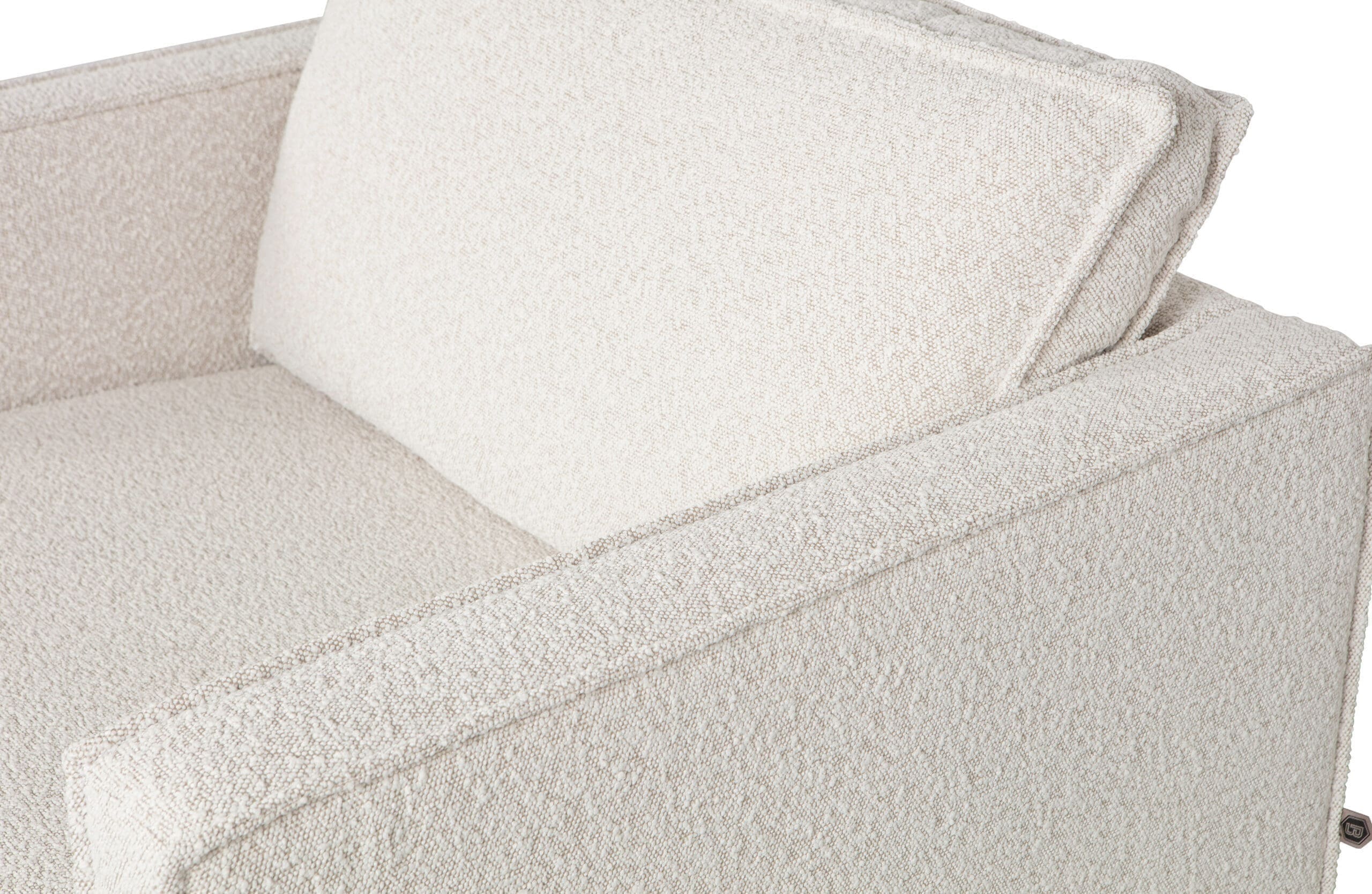 BePureHome Rodeo Fauteuil Bouclé Naturel Naturel Fauteuil