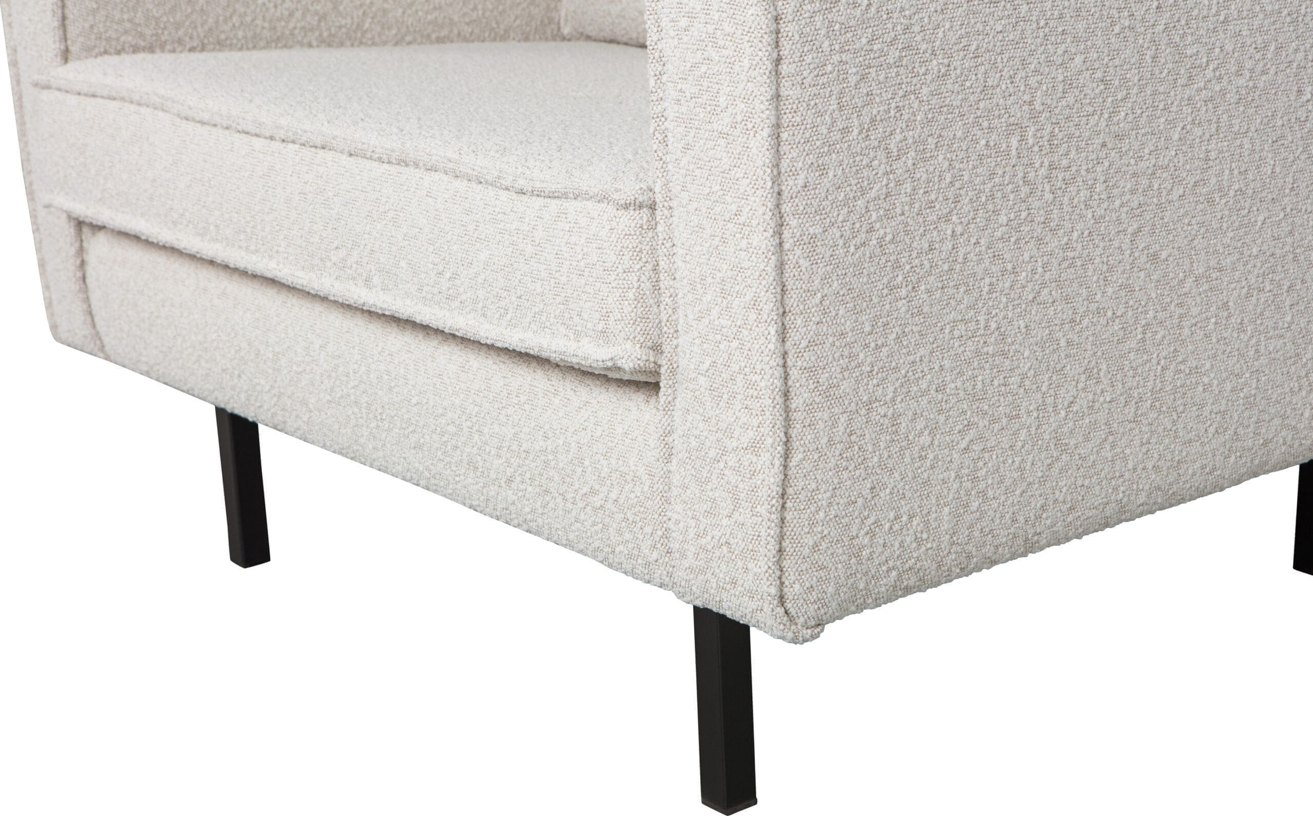 BePureHome Rodeo Fauteuil Bouclé Naturel Naturel Fauteuil
