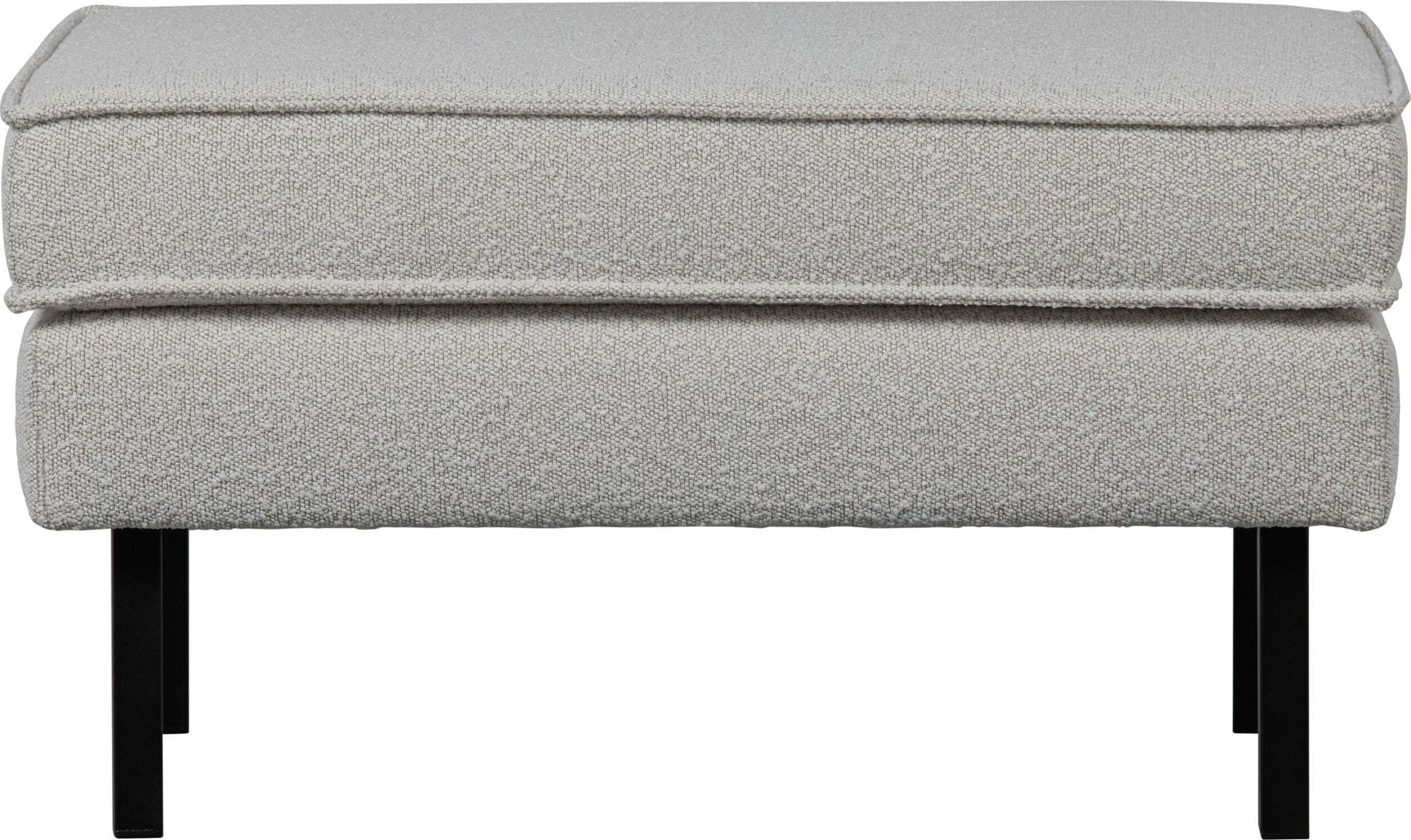 BePureHome Rodeo Hocker Op Poten Bouclé Naturel Naturel Hocker