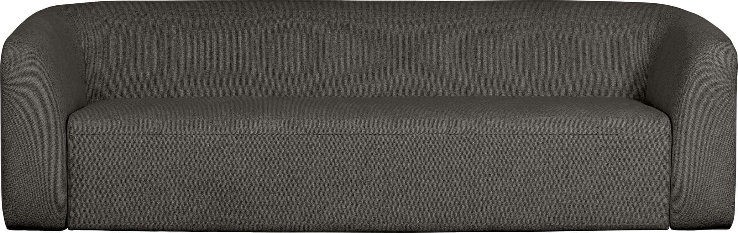 BePureHome Sloping 3-zitsbank Grijs/zwart Melange Zwart