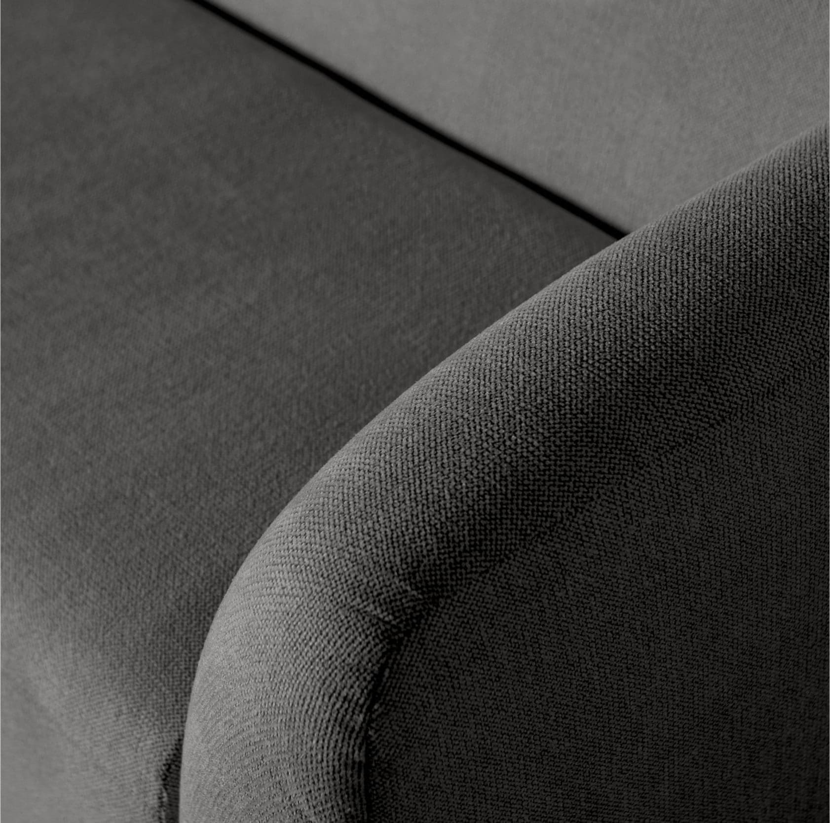 BePureHome Sloping 3-zitsbank Grijs/zwart Melange Zwart