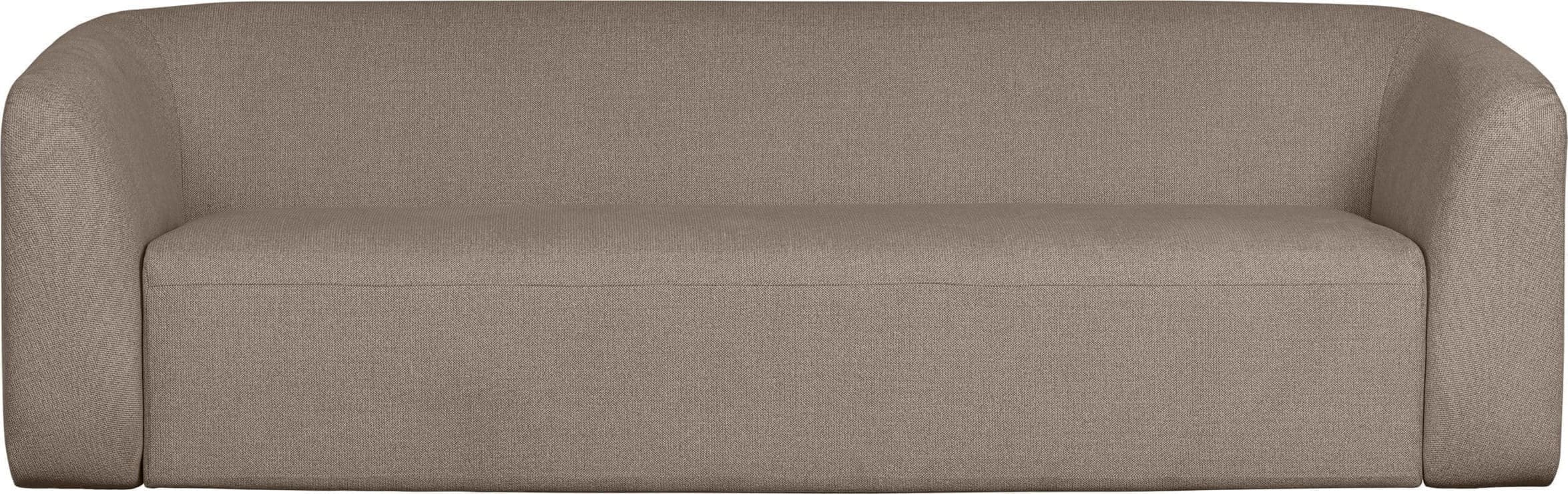 BePureHome Sloping 3-zitsbank Lichtbruin Melange Bruin