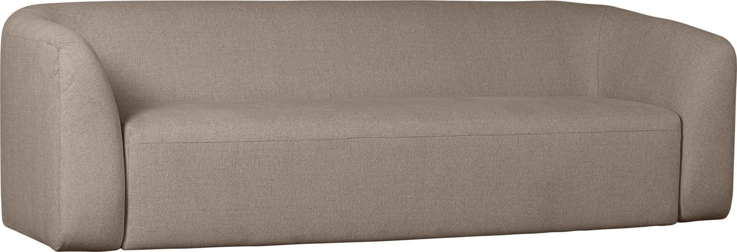 BePureHome Sloping 3-zitsbank Lichtbruin Melange Bruin