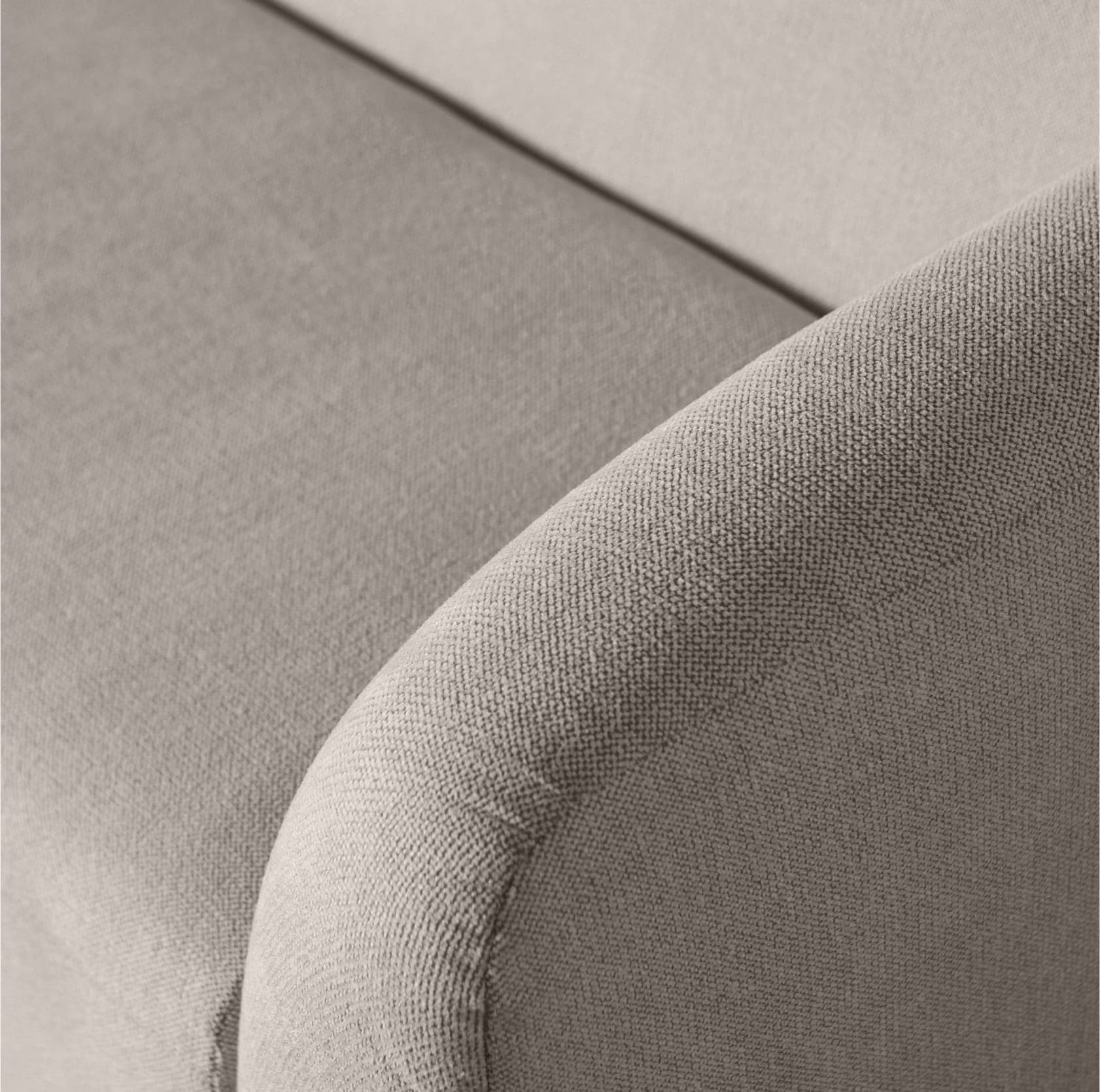 BePureHome Sloping 3-zitsbank Off White Melange Wit
