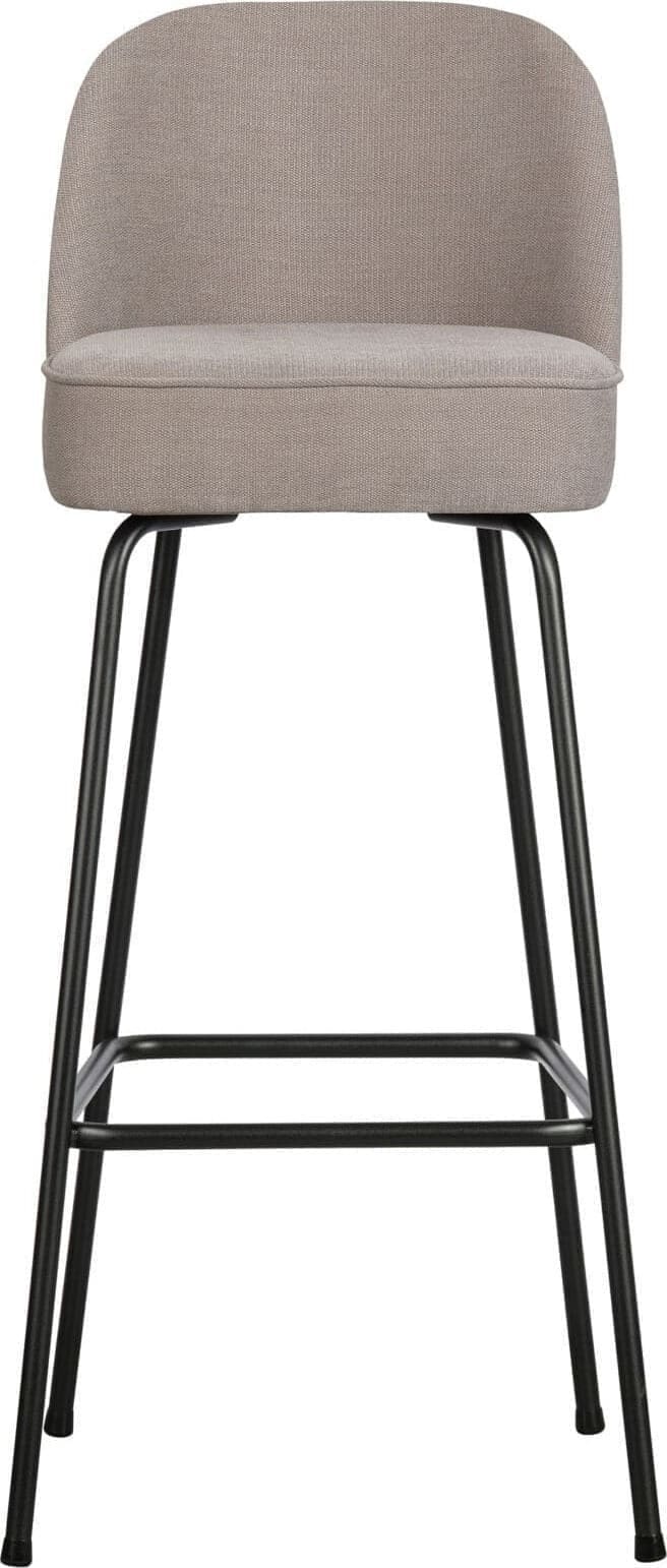 BePureHome Vogue Barstoel 80cm Geweven Stof Zand Beige|Bruin Barstoel
