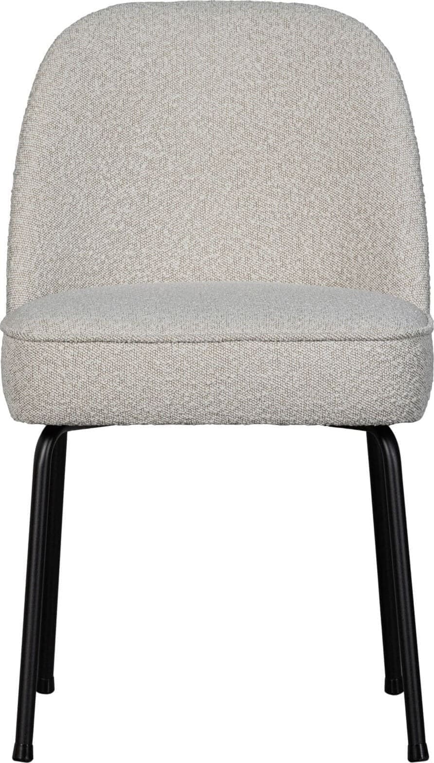 BePureHome Vogue Eetkamerstoel Bouclé Naturel Naturel Eetkamerstoel