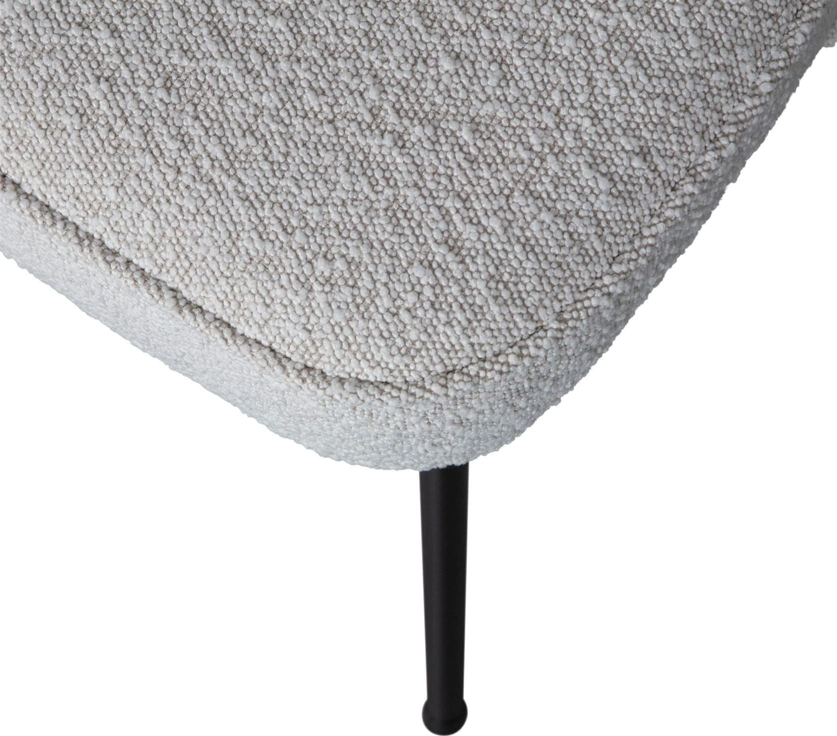 BePureHome Vogue Eetkamerstoel Bouclé Naturel Naturel Eetkamerstoel